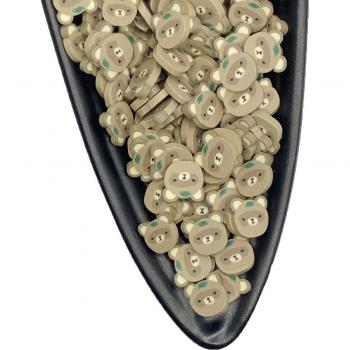 100g Cute Bear Polymer Clay Slices for Scrapbooking