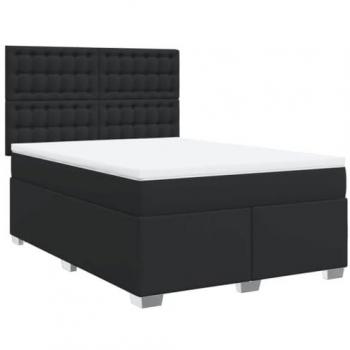 VidaXL Modernes Boxspringbett mit Matratze 140x200 cm Kunstleder