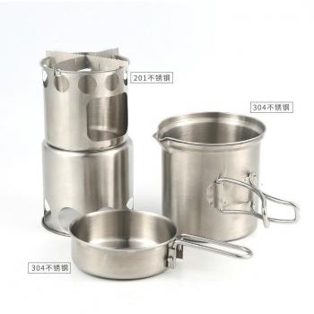 Compact Outdoor Cooking Stove Set