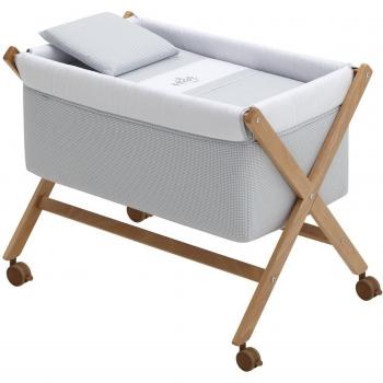 Cambrass Minicuna con diseño de Tijera de Madera, modelo Mini Windsord, medidas: 55x87x74 cm