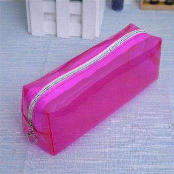 Boîte à crayons Kawaii transparente