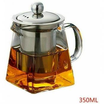 Clear Heat Resistant Teapot with Infuser