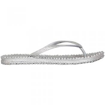 Zehentrenner ILSE JACOBSEN CHEERFUL01, Damen, Gr. 40, weiß (silber)