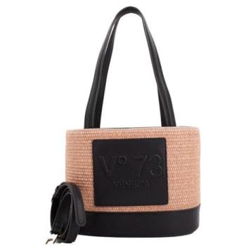 Sac à épaule chic V 73 CAT Noir Naturel