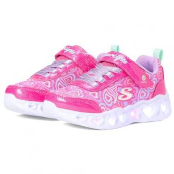 Synthetic Textiles Boogie Love Pink Heart Sneaker