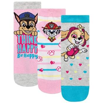 Paw Patrol Skye and Chase Socks Trio – Female, 12‑3, Pink