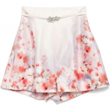 Red Radiance Crush Silk Blend Shorts – Zimmermann 2355AR251