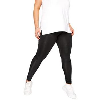 Leggings Noir Soft Touch Viscose 2 Unités Yours Curve