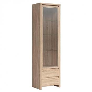 Soren Vetrina 1 anta 2 cassetti marrone 200,5cm