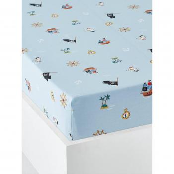 Treasure Island Fitted Sheet for Children 90x140