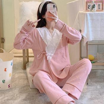 Winter Pyjama Set für Schwangerschaft und Stillzeit