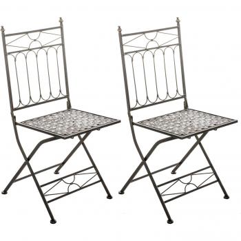 Sedie da Giardino Décoshop26 – Design Rustico, 100003130
