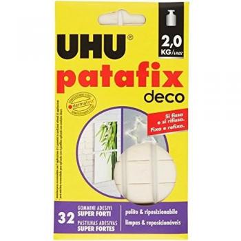 Colla rimovibile UHU Patafix, confezione da 12 rotoli, resistenza fino a 2 kg