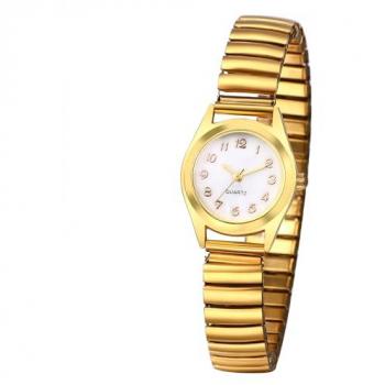 Stilvolle Damenarmbanduhr mit elastischem Armband