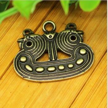 Lanseis 10pc Viking Ship Necklace