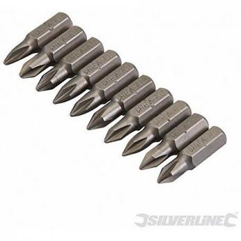1 x 25mm Phillips Screwdriver Bit (10 Pack)