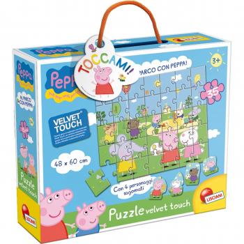 Peppa Pig Puzzle Velvet Touch Parco – 35 pezzi sagomati