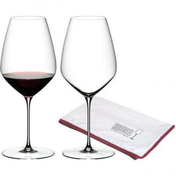 Riedel Veloce Weingläser für Rotwein mit Poliertuch