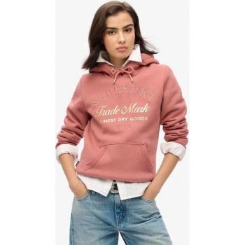 Sudadera femenina Superdry Luxe de color metálico con capucha