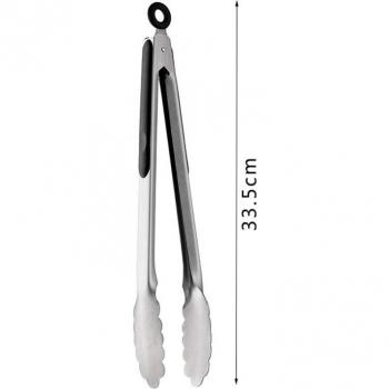 Pince pour salades et sandwichs antiadhésive, 9/12 pouces, en acier inoxydable