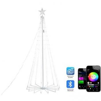 LED Weihnachtsbaum 190 cm Warm-Weiß mit Farbwechsel und Schalter