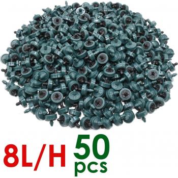 20PCS Drip Emitters for Greenhouse Irrigation System 8L/H