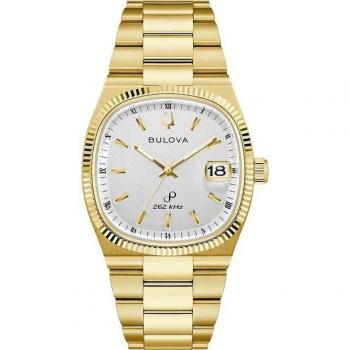 Bulova Gold Tone Stainless Steel Watch for Men 97B223