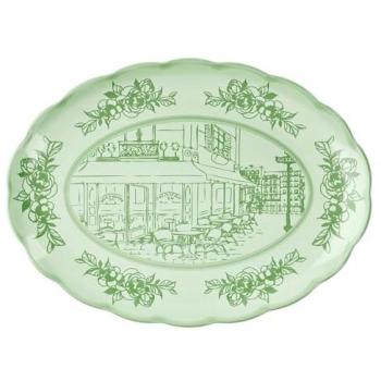 Josephine Green Oval Tray Guzzini Table Décor