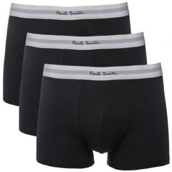 Paul Smith Men's Black & White Band Boxer Briefs 3-Pack