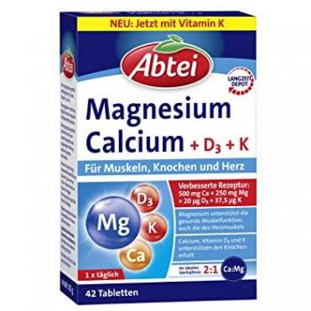Abtei Magnesium Calcium+d+k Tabletten (42 Stück)
