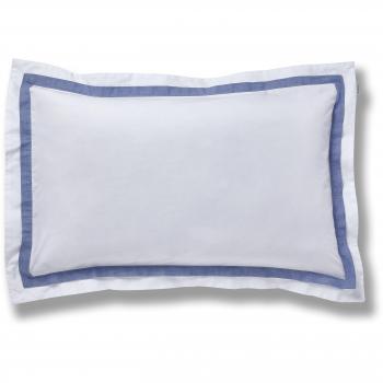Cotton Soft Blue Bianca Chambray Oxford Pillowcase