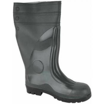 Bottes de travail en PVC à hauteur de genou, 42, vert