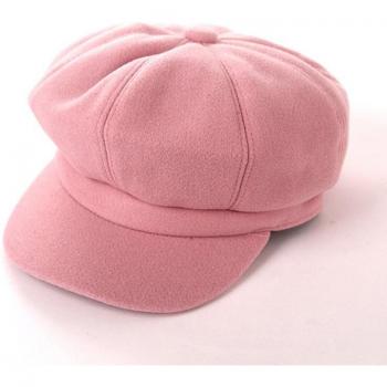 Women's Vintage Wool Octagonal Hat