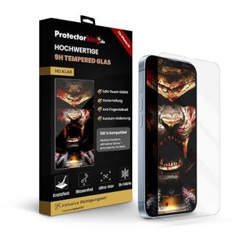2x HD Displayschutz für iPhone 14, 9H Panzerglas, klar