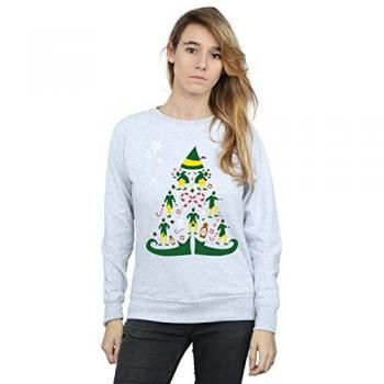 BI5047 Elf‑Themed Grey Pullover for Women