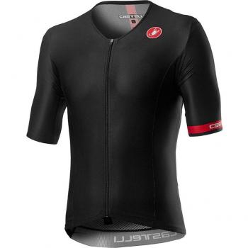 Maglia Castelli Rosso Nero per Corsa a Manica Corta