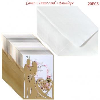 20pcs Mr & Mrs Wedding Invite Kit with Envelopes