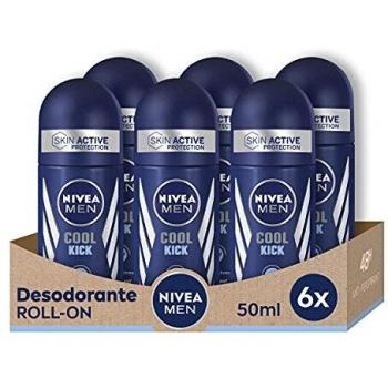 Roll‑On Cool Kick NIVEA Uomo 50 ml – Kit 6 pezzi