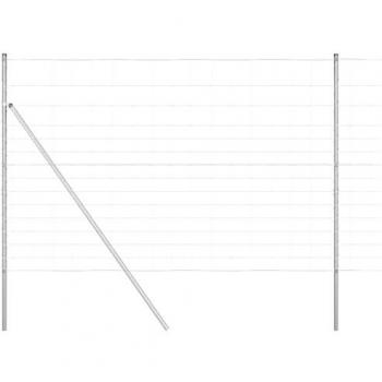 Clôture de Champ vidAXL 3351356 – Acier Galvanisé 1,6 × 25 m