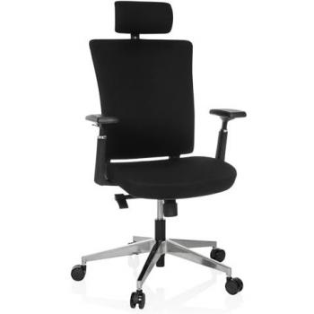 Siège de bureau de qualité professionnelle CAPTIVO PRO Noir hjh OFFICE
