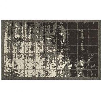 Collezione Urano: Tappeto Velours Antiscivolo Nero – 65x110 cm, set di 2
