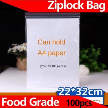 Bolsa Grande para Alimentos 22x32 – Ziplock Transparente N.º 10
