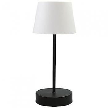 Luz Merida: Lámpara de Mesa LED Negra, 300lm, 3W, Regulable y Recargable