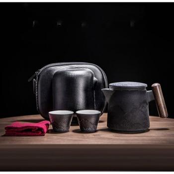 Théière portable avec deux tasses pour bureau