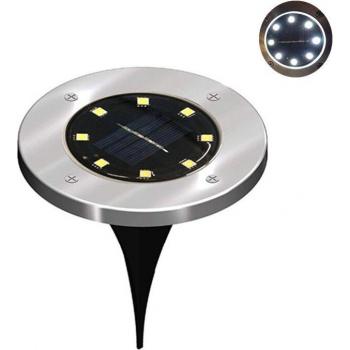 Farola Solar LED para Jardín, Lámpara de Escalera Enterrada