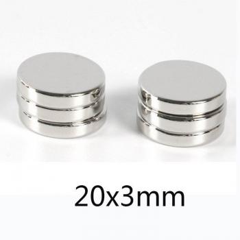 20mmx3mm Neodymium Disc Magnet