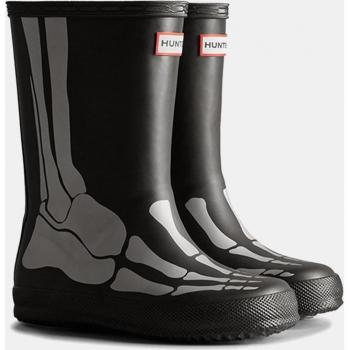 Hunter Stivali Da Pioggia Skeleton Nero Metallic EU33