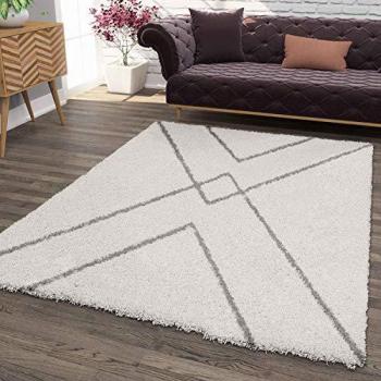 Skandinavischer Shaggy-Läufer von Vimoda – weicher Hochflor Teppich, 120 × 170 cm