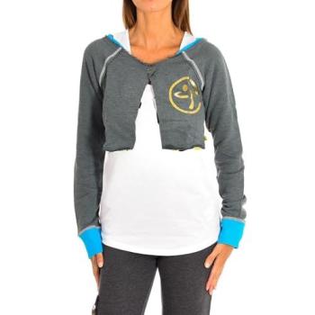 Zumba Z1T00475 Veste Athlétique – Gris Obscur + Motifs Colorés