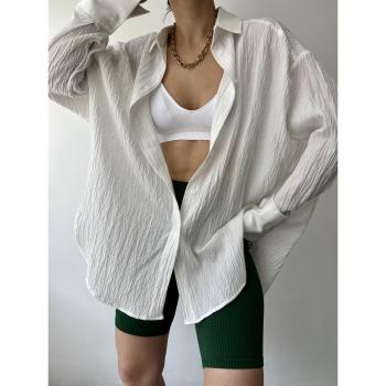 Mai Durres Cămașă Albă M/L Oversize